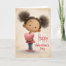 Cartão Letters of the Heart Valentine Card