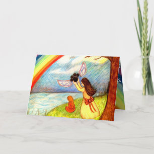 Cartão "Letting Go" sympathy card on losing pet.