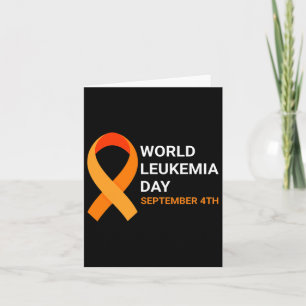 Cartão Leucemia do Excelente do Dia Mundial da Leucemia S