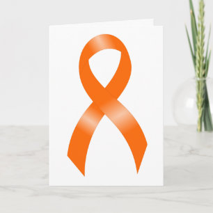 Cartão Leukemia Orange Ribbon
