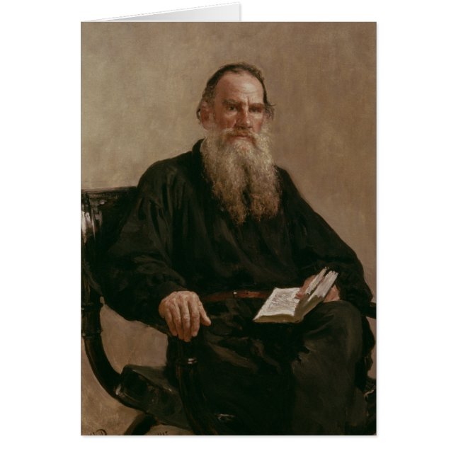 Cartão Lev Tolstoy 1887 (Frente)