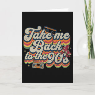 Cartão Leva-me de Volta aos Anos 90 Retro Vintage Hallowe
