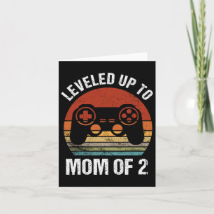 Cartão Levada Até A Mãe De 2 Gamer Mãe Dia de as mães Mam