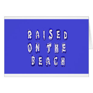 Cartão Levantado na praia: Um Design marítimo