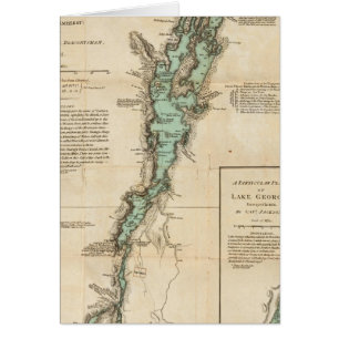 Cartão Levantamento do lago Champlain