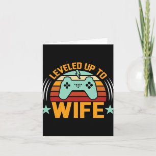 Cartão Levantando Para A Esposa Recentemente Casada Jogo