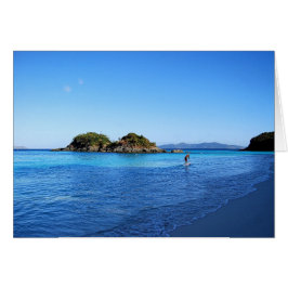 Cartão Levante A Embarcação, A Baía De Tronco, E.U.A.