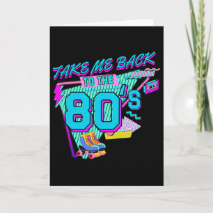 Cartão Leve-me de Volta aos Anos 80 Figurino de Halloween