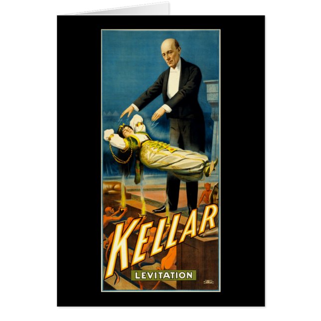 Cartão Levitação de Kellar (Frente)