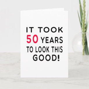 Cartão Levou 50 Anos De Designs De Aniversário