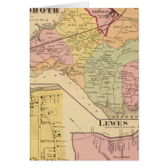 Cartão Lewes e Rehoboth (Frente)