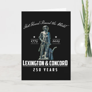 Cartão Lexington E Concord 250 Anos _2 