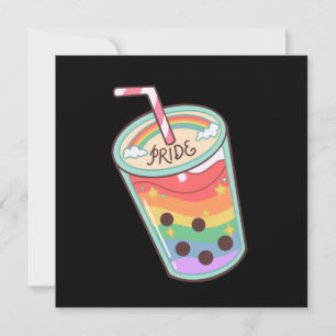 Cartão LGBT+orgulho. Aperto de amor no arco-íris.