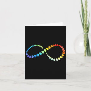 Cartão Lgbtq Infinity Heart Rainbow Neurodiversity Autist