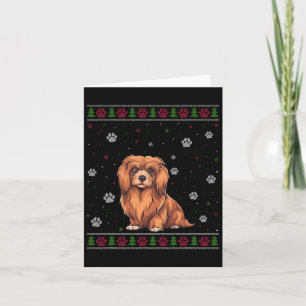 Cartão Lhasa Apso Christmas Sweet Xmas Pet Animal Dog L