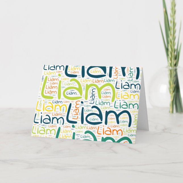 Cartão Liam (Frente)