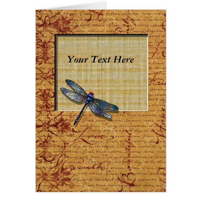 Cartão Libélula (Frente)