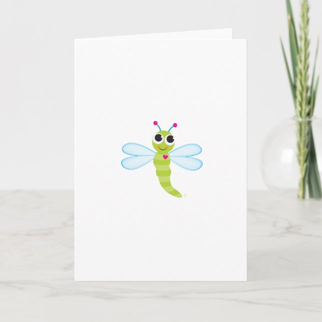 Cartão Libélula Notecard (Frente)