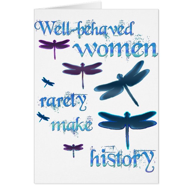 Cartão libélulas Bem-comportadas (Frente)