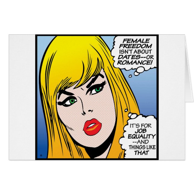 Cartão liberdade feminina (Frente Horizontal)