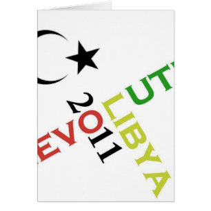 Cartão líbia revolucionária 2011