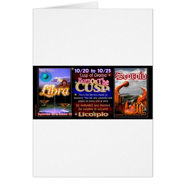 Cartão Libra Scorpio de Valxart (Frente)