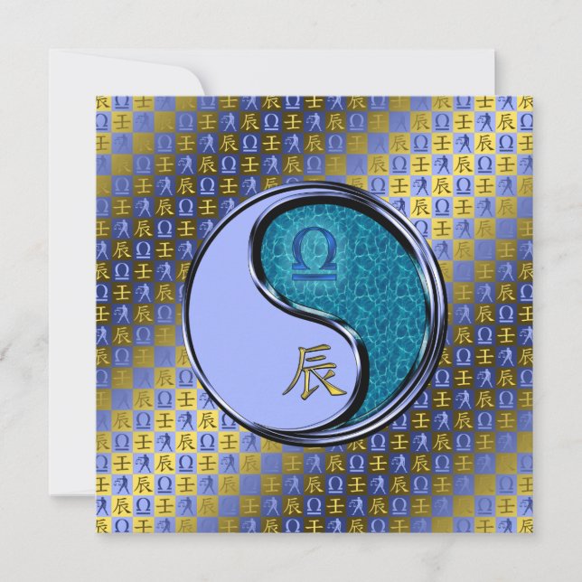 Cartão Libra & Water Dragon (Frente)