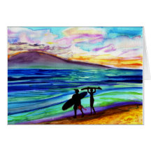 Lição Lahaina do surf da tarde