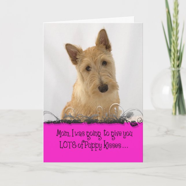 Cartão Licença de Licker do dia das mães de Annie (Frente)