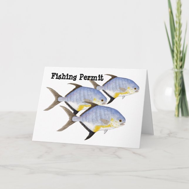 Cartão Licença de pesca (Frente)