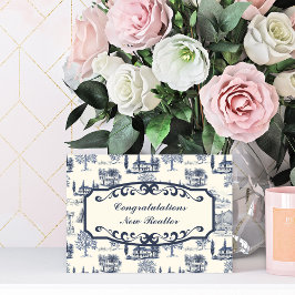 Cartão Licença do Realtor de parabéns