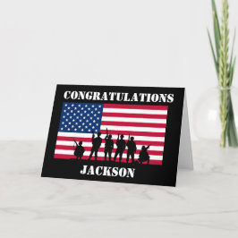 Cartão Licenciação do Exército Personalizado Americano