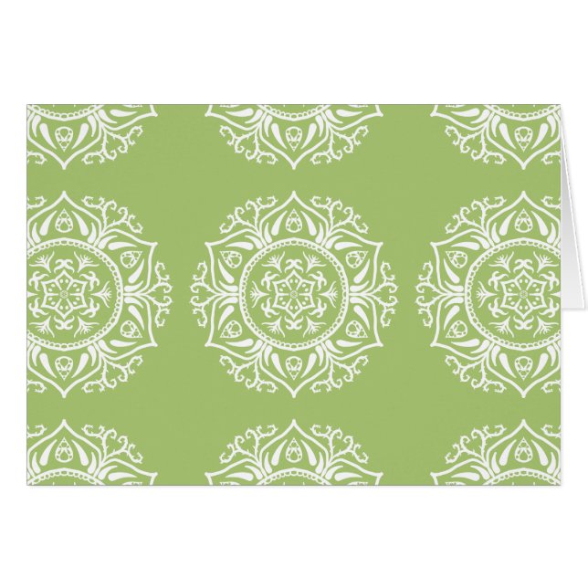 Cartão Lichen Mandala (Frente Horizontal)