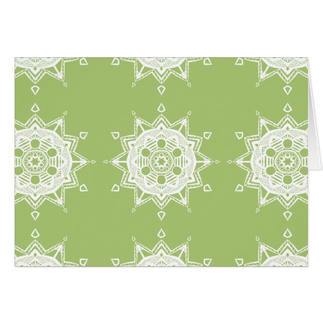 Cartão Lichen Mandala (Frente Horizontal)