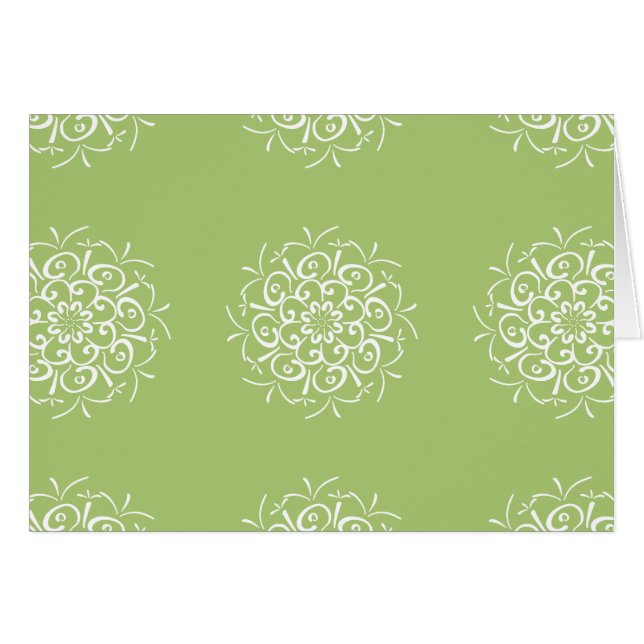 Cartão Lichen Mandala (Frente Horizontal)