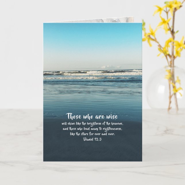 Cartão Liderança de Apreciação do Pastor de Praia da Ocea (Flor Amarela)