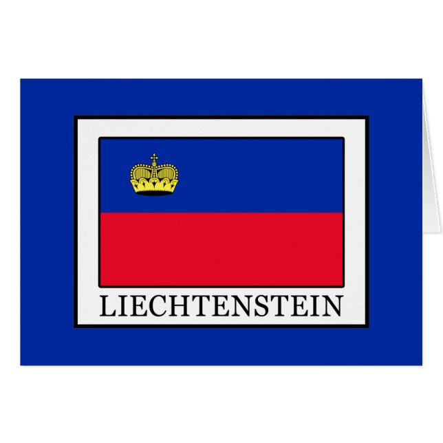 Cartão Liechtenstein (Frente Horizontal)