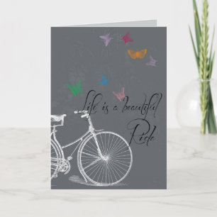 Cartão Life is a Beautiful Ride Greeting Card