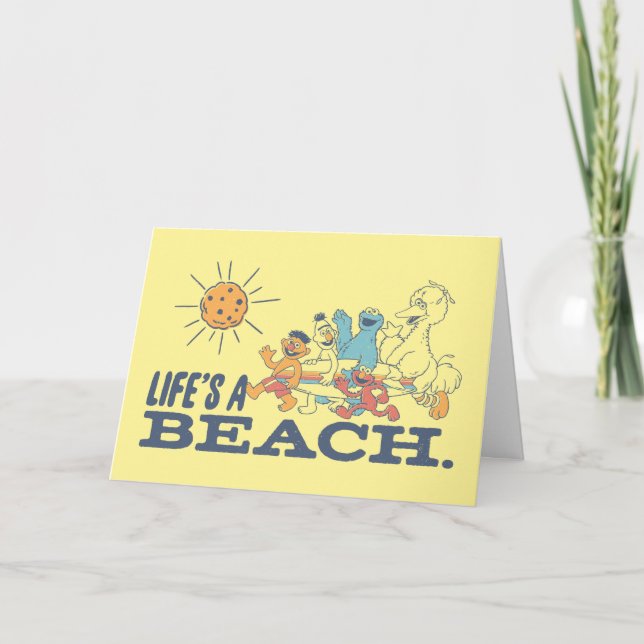 Cartão Life's A Beach (Frente)