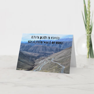 Cartão Life's path.