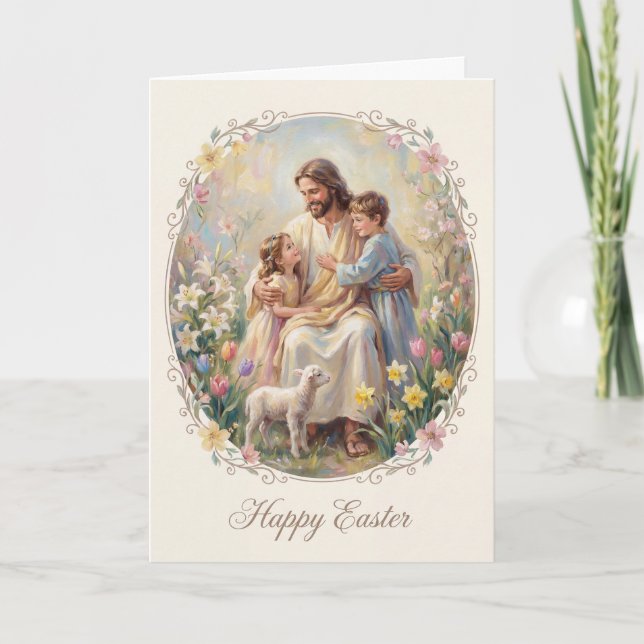 Cartão Lift Up Your Eyes Easter Card (Frente)