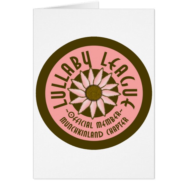 Cartão Liga da canção de ninar (Frente)