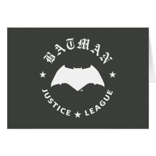 Cartão Liga da Justiça   Batman Retro Bat Emblem