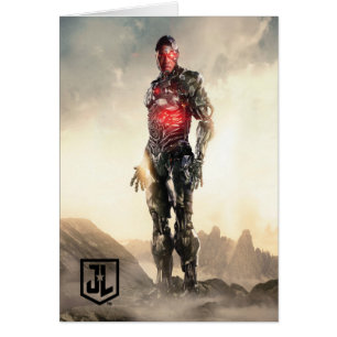 Cartão Liga da Justiça   Cyborg Em Battlefield