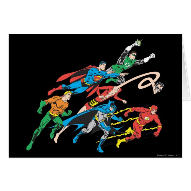 Cartão Liga da Justiça da América Grupo 5 (Frente Horizontal)