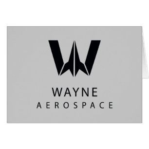 Cartão Liga da Justiça Logotipo aeroespacial Wayne