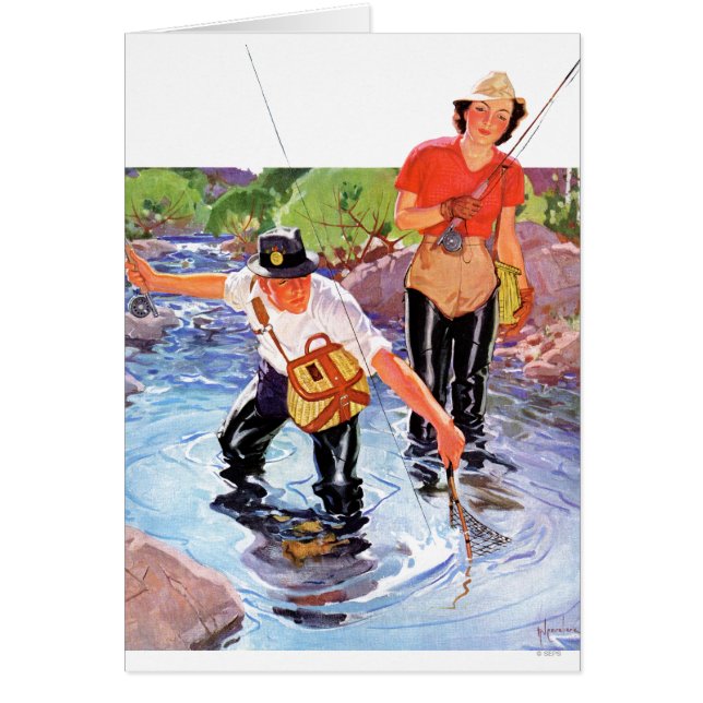 Cartão Ligando um Peixe por R.J. Cavaliere (Frente)