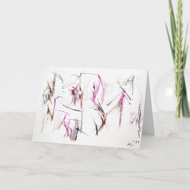 Cartão "Light of Love" de expressão abstrato (Frente)