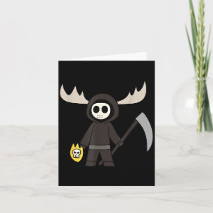 Cartão Lil Doom Moose - Cartoon de Ceifeira Engraçada 