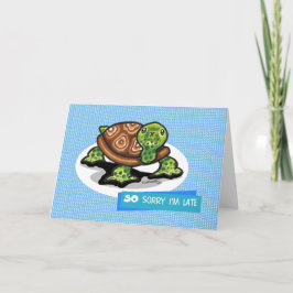 Cartão Lil Green Turtle - Belo Aniversário